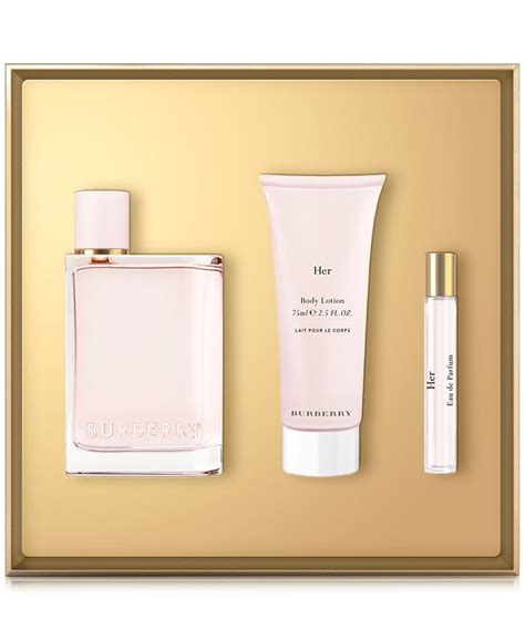 burberry her gift set macy's|Burberry Her blossom gift set.